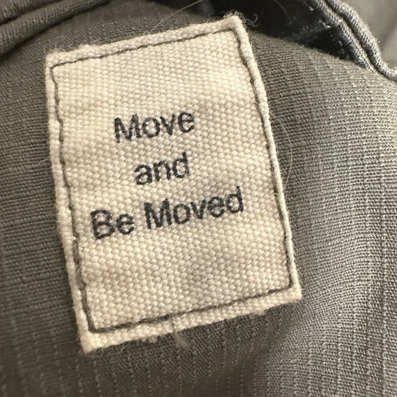 Vuori Jacket Mens Medium Green Ripstop Button Up Oregano Utility "Charlotte" - Picture 8 of 8